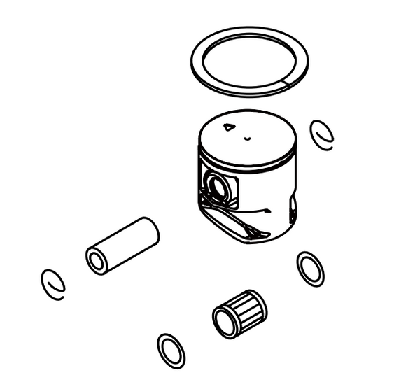 Echo Cs 4510, Piston Kit, New Oem P100004580