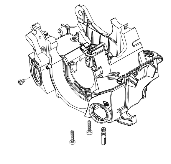 Echo Cs-3410, Cs-3510 Engine Housing Assy, New Oem P021053440/P021053441