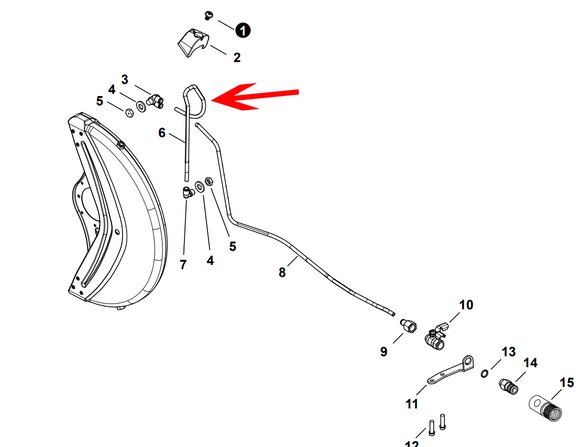 Echo Csg-7410 Pipe, New Oem V471005390