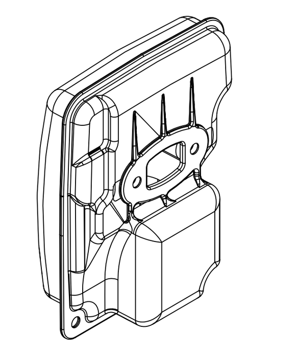 Echo Csg-7410 Muffler Assy, New Oem P021052680