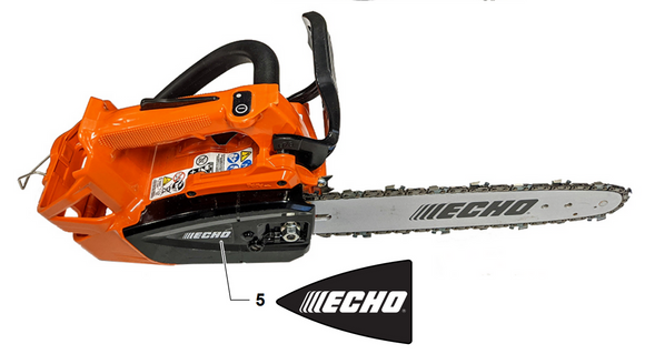 Echo DCS-2500T, DCS-2500TN Battery Chainsaw Label - Echo New Oem X502001230