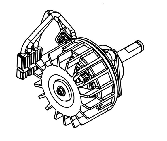 Echo DCS-2500T, DCS-2500TN Battery Chainsaw Motor Assembly New Oem A054000300