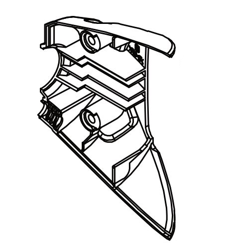 Echo DSRM-2600U Right Motor Cover New Oem X424000080