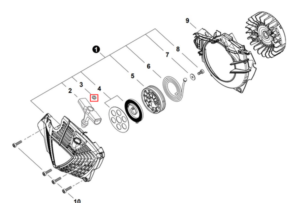 Echo Flat Washer 5.5Ã—10Ã—0.8 (Fig. 3) New Oem 90060000005