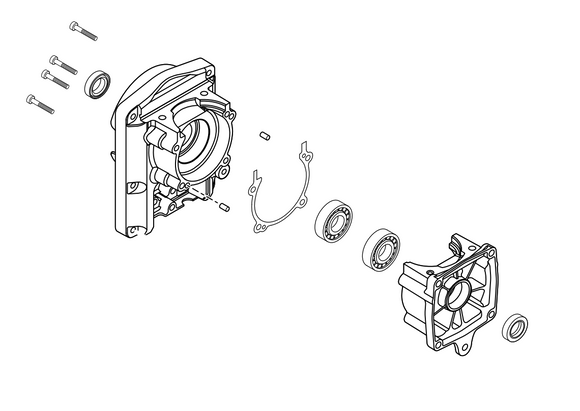 Echo Pb-580H, Pb-580T Shindaiwa EB 600 RT Crankcase Kit New Oem P021048150