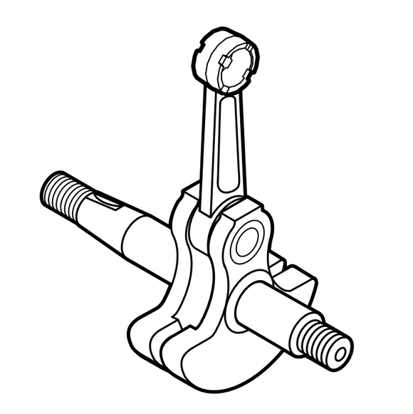 Echo SRM-3020, Shindaiwa T302 Crankshaft Assembly New Oem A011001540, replaced with A011001680