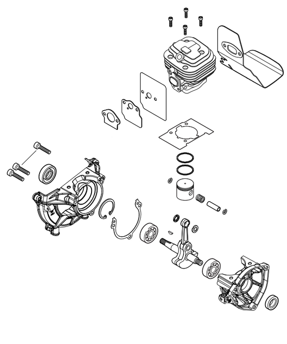 Echo SRM-3020, Shindaiwa T302 Short Block New Oem SB1121