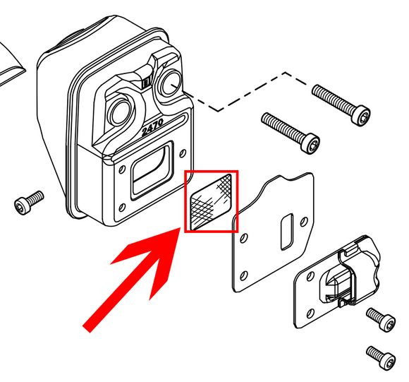 Echo, Shindaiwa Spark Arrester Screen New Oem 14586240630