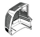 Efco PTX 2710 Muffler Cover New Oem 61280293AR-2