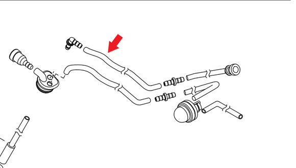 Echo Cs-2511P, Cs-3510 Fuel Pipe New Oem V471003872