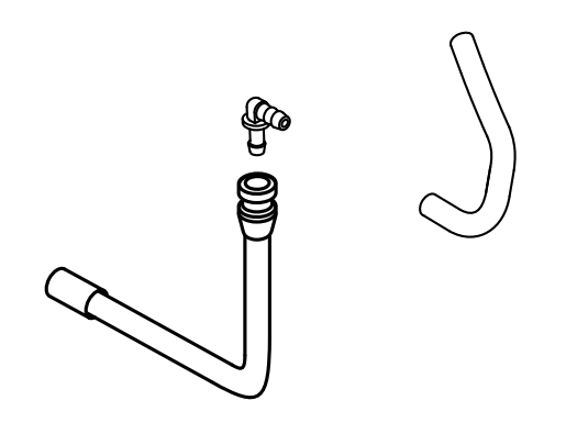 Echo Cs 7310P Fuel Pipe With Connector New Oem V470001991, V186000530, V471005680
