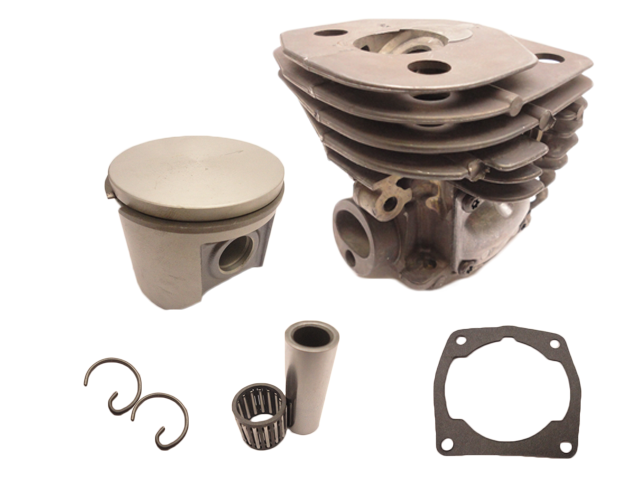 OEM 47M Nikasil Plated Cylinder Kit With Rings Fits Husqvarna 357, 359, Jonsered 2156 And 2159 537157304 Replaces 537157302