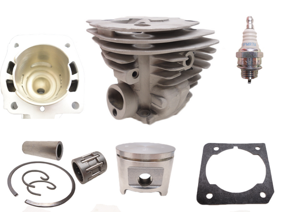 Hyway Jonsered 2152, 2153, Husqvarna 351, 353, (Husq 346, 350 Big Bore) Titanikel Cylinder Piston Base Rebuild Kit 537253102