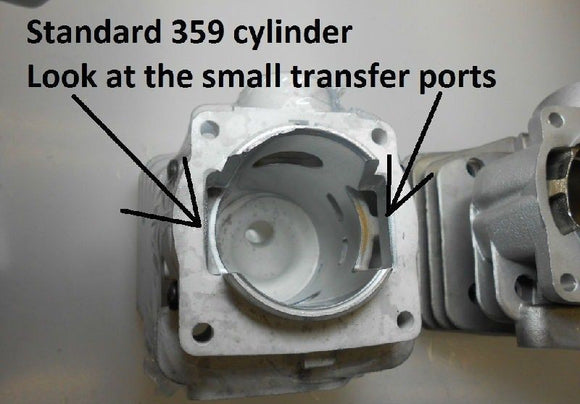 Hyway Husqvarna 357, 357 Xp, 359, Jonsered 2156, 2159 47Mm Premium Titanikel Cylinder and Piston Kit 537157302