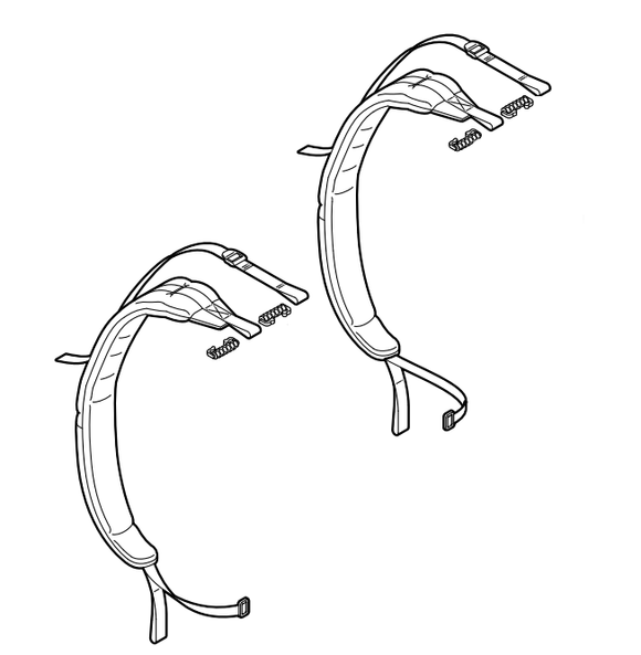 Shindaiwa EB 600 RT Harness Assembly, Left & Right New OEM P021049860/P021049850
