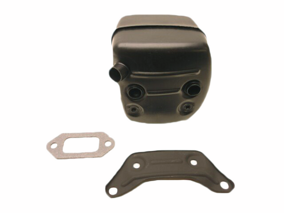 Husqvarna 372 Xp, 362, 365, 371, 385, 390, Xp, Redmax G7100, Jonsered 2063, 2065, 2071, 2163 2165, 2171, 2172 Muffler With Bracket And Gasket