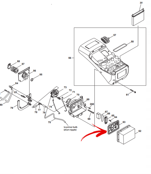 Makita Ek 7651H Inner Filter New, Oem, 424399-3