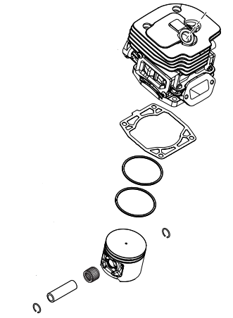 Echo Cs 7310P Complete Cylinder/Piston Assembly New Oem P100009400, P100009410, V100000900