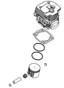 Echo Cs 7310P Complete Cylinder/Piston Assembly New Oem P100009400, P100009410, V100000900-2