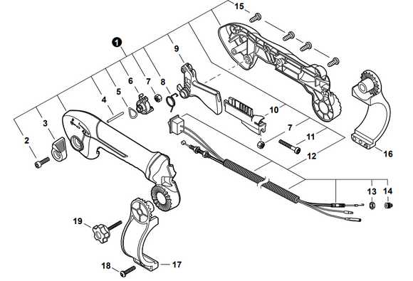 Shindaiwa EB-600RT, 710RT, 810RT, 910RT Lever, Throttle (Fig No.3) New Oem C453000570