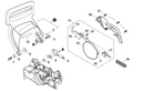 Echo CS-490, CS-4910, CS-501P Brake Cover, (Fig No. 20) New Oem C345000431-2