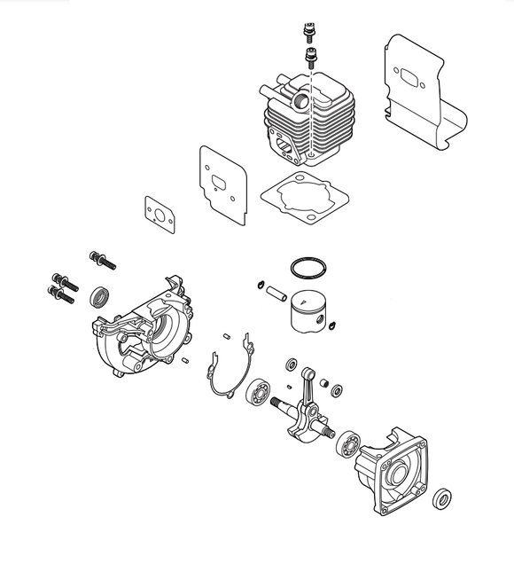 Echo SRM-2320T, Shindaiwa T235 Short Block New OEM SB1124