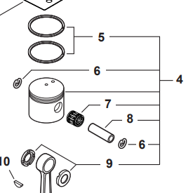 Echo PB-2620, Shindaiwa EB262 Piston Kit New OEM P021052780