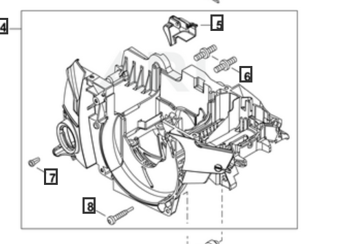 Echo CS-4510 Bolt 5 (Fig 8) New OEM V203002380