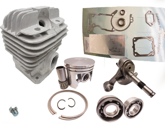 HYWAY Stihl 044, Ms 440 52mm Big Bore Advanced Top End Rebuild Kit Cylinder Piston Ring Assembly 12Mm Pin