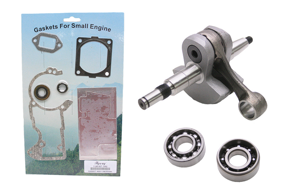 Crankshaft Case Rebuild Kit, Crankshaft, Gasket, Bearing And Seal Kit Fits Stihl 046 Ms 460 Ms New 11280300402