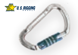 U.S. Rigging Supply Arborist Aluminum Big D Carabiner USR107 Replaces USR106