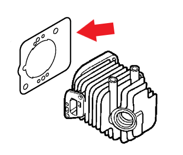 Echo and Shindaiwa Cylinder Gasket, New Oem V100000160