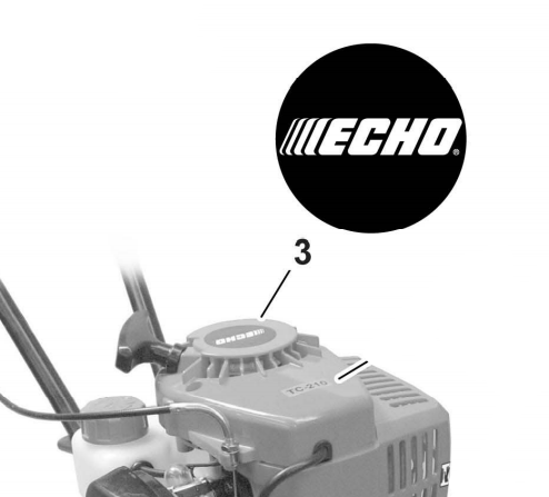 Echo TC-210 Label - Echo New Oem X502000330