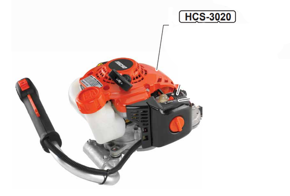 Echo Model HCS-3020 Label New Oem X543004820