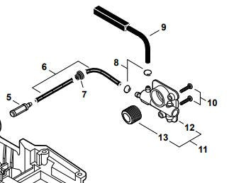Echo Cs-370, Cs-400, Oil Pump assembly New Oem P021001980