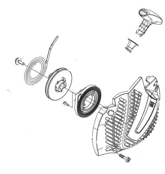 Jonsered Cs2245 Recoil  Starter Assembly New Oem 502300602