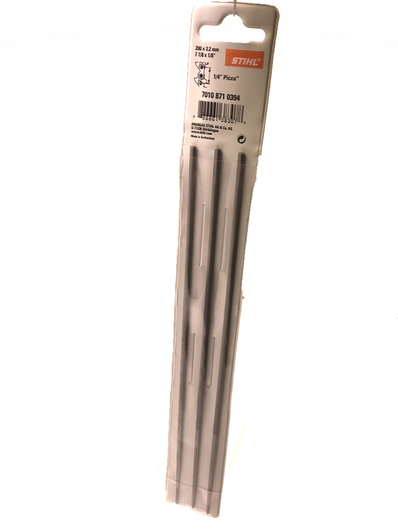 STIHL 71 PM3 1/4" Pitch  Micro  Picco Saw Chain Files 3 pack  70108710394