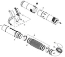 Echo PB-8010H, Shindaiwa EB-810 Backpack Blower Tube Swivel (Fig 7) E165001100 New Oem-2