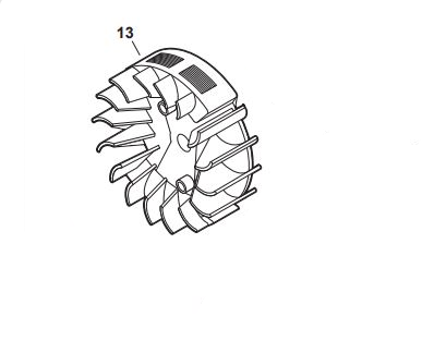 Echo CS-361P Flywheel (Fig 13)New Oem A409001180