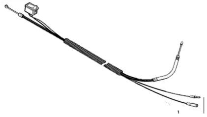 Echo Pb-8010H Throttle Cable And Switch Assembly New Oem P100006390