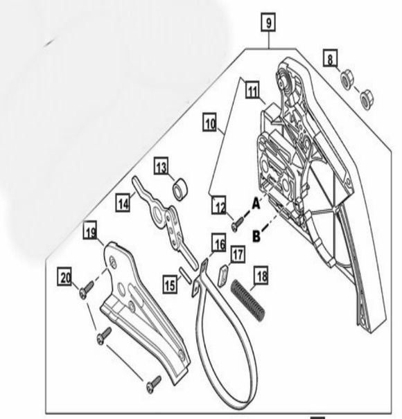 Echo Cs-370, Cs-400 Chainbrake And Clutch Cover Assembly P021017220,P021046210, 032000282 New Oem
