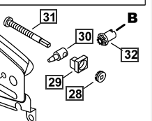 Echo Chain Tensioner Gear Bevel V651000001 Fits Cs-271, 300, 301, 310, 330T, 340, 341, 345, 346, 352,  355T, 360T, 370, 400, 510, 450, 520, 590, 600P, 620P, 670, 680, Shindaiwa 305s, 340s, 358Ts, 402s New Oem