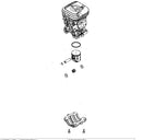 Echo CS-4920 Shindaiwa 493 Cylinder, Piston Assembly New Oem P100012490, P100012500-2