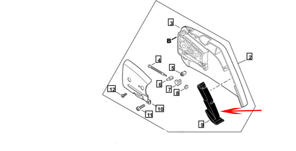 Echo CS-550P, 600Sx, Cs-600P, Cs-620P, Cs-620PW Rubber Chain Chip Guard Cushion New Oem C302000011
