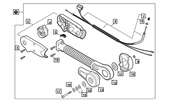 Echo Pb-770H, Pb-760LNH  Hip Throttle Mount Control Kit New Oem P021052900, Replaces P021052150