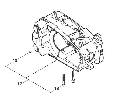 Echo CS-361P Engine Housing (Fig 17) New Oem P021040642 Replaces P021040641