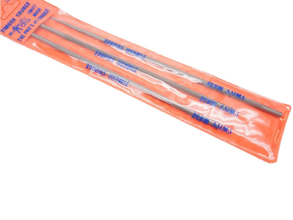 Timber Savage 7/32  8" Chainsaw Files Sleeve Of  3