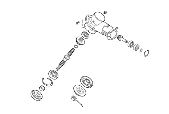 Echo SRM-410U Gear Case Assembly New Oem P021046200