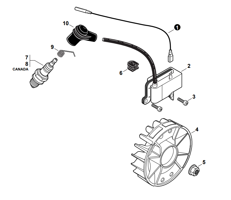 Echo PB-760LNH, PB-760LNT, 770H, 770T, Shindaiwa EB770 Flywheel (Fig No.4) New Oem A409000390