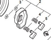 Echo PB-2520, Shindaiwa EB252, SHC-2620 Starter Pawl Assembly (Fig 2) New OEM A052000030